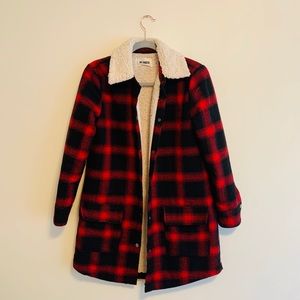 Bb Dakota flannel Sherpa jacket
